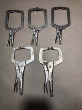 5pc VINTAGE  VISE GRIP WELDING CLAMP LOCKING PLIERS  Read All Description picture