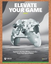 2023 Microsoft Xbox One Arctic Camo Special Ed Controller Original Ad / Promo v4 picture