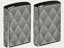 Zippo Windproof Lighter, Engraved Leaves With Zippo Logo , 99364, New In Box picture