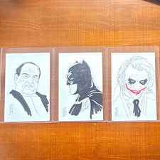 Batman hand drawn collection by cartoonist Tom Hodges picture