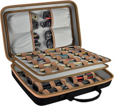 Knife Display Case for 56+ Pocket Knives, Collection Storage & Display Holder fo picture