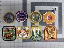 Lot 8 Vintage BSA Patches Camp No-Be-Bo-Sco Friday 13th Resica Falls 1969 1977 picture