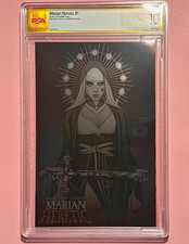 Marian Heretic #1 PSA 10 Jenny Frison Hive Comics B&W Foil Variant Cover picture
