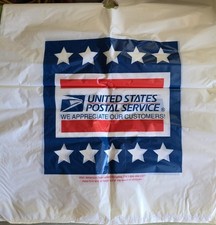 Vintage Clear USPS Parcel Bags For Delivery In Wet Weather picture