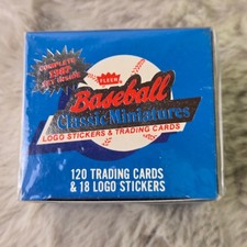 1987 Fleer Baseball Classic Miniatures Complete Set 120 Cards 18 Stickers Sealed picture
