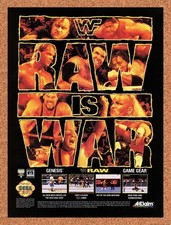 1994 WWF Raw Genesis Original Advertisement / Retro Promo v2 picture