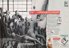 Vintage 1989 Logitech Finesse Desktop Publishing Software 2pg Magazine Print Ad picture