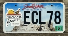 Beautiful Expired South Dakota Pheasants Forever License Plate - Mount Rushmore picture