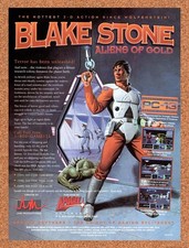 1994 Blake Stone Aliens Of Gold PC Original Advertisement / Retro Promo v1 picture