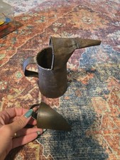 Vtg 1 Qt. Liquid Metal Oil Measuring Can Funnel Spout Bonus Piece  picture