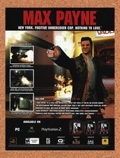 2002 Max Payne Xbox Original Advertisement / Retro Promo v6 picture