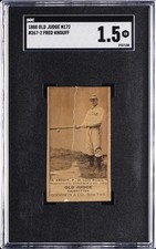 1888 OLD JUDGE N172 #267-2 FRED KNOUFF SGC 1.5 picture
