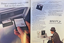 Magazine Advertisement 1985 IBM PC Jr Charle Chaplin picture