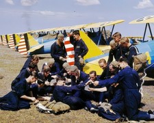 British RAF Airmen Taking a Training Break 8x10 Glossy Photo Print HT4136776 picture