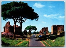 Postcard Continental Rome Italy Roma Rue Appia Antica Post Card picture