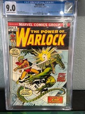 1973 silver age power of Warlock #8 CGC 9.0  rare key high grade MCU ex nm hot picture