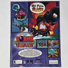 Worms Blast Nintendo GameCube GameBoy Advance PC Full Print Ad/Poster Promo Art picture