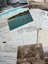 Vintage used and Unused 50 Postcards Lot - Random 4x6 Cards - mixed bulk lot picture