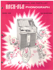 VTG ORIGINAL 1962 ROCK-OLA PHONOGRAPH INSTRUCTION MANUAL & PARTS LIST~1493+BONUS picture