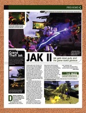 2003 Jak II PS2 Original Advertisement / Retro Promo vr1 picture