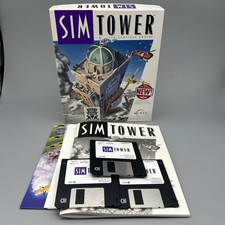 Sim Tower 3.5” Floppy Disc Maxis 1994 PC/IBM Game Big Box The Vertical Empire picture