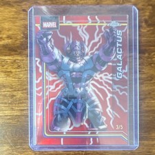 Topps 2026 Topps Chrome Marvel Galactus #038 Red /5 StormFractor picture
