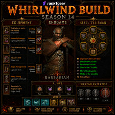 Diablo 4⚔️ Season 14⚔️ Whirlwind Barbarian Build Endgame⚔️ BEST BUILD ⚔️S+ TIER picture