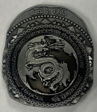 US Navy 10th Fleet Cyber Command  Doubloon Master Chief Challenge Coin picture