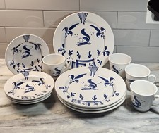 Vintage Colonial Williamsburg Christiana Campbell's Tavern Dinnerware Set Of 12 picture