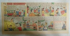 Good Neighbors for  Iced Coffee  from 1940's Size: 7.5  x 15 inches picture