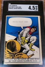 🐲1966 Donruss Marvel Super Heroes #65 THOR🗡 SGC 4.5 Rookie Year Comic Cards🕷 picture