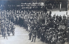 UNVEILING BAVARIAN HEAVY ARTY. VETERANS MEMORIAL MUNICH DE. 1922 PHOTO POSTCARD picture