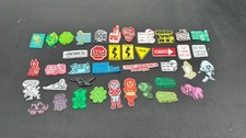 Vintage Mixed Lot of 1970s-80s Fridge Magnets Funny Humor Street Road Signs etc picture