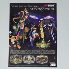 Gauntlet Dark Legacy PlayStation 2 PS2 Authentic Magazine Ad picture