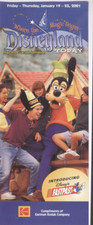 2001 Disneyland Today Map & Guest Information Brochure January 19-25 picture