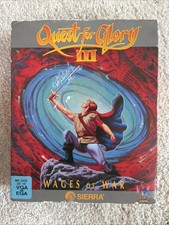 Quest for Glory III: Wages of War Sierra 1992 PC - BOX & SLIP COVER ONLY picture