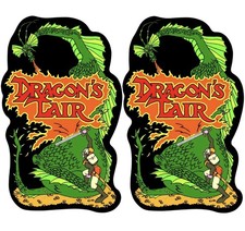 Dragon Lair Arcade Cabinet Side Art 2Pc Premium Vinyl And Laminate picture