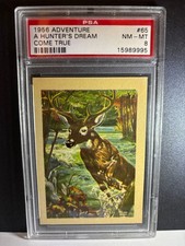 1956 ADVENTURE A HUNTER`S DREAM PSA 8 NEAR MINT - MINT 8 POINT BUCK DEAR TYPE picture