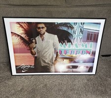 Nike LeBron James Miami Heat Miami Vice Promotional Display Poster Sign 2010 picture