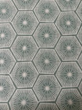 Rapture and Wright Medina in Seafoam Hand Print Fabric 2 5/8 Yards picture