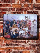 Wooden Wall Art – Cossacks Writing a Letter to the Sultan | Handmade Wall Decor picture