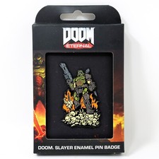 Doom Slayer Limited Edition Enamel Pin Official Bethesda Collectible Badge picture