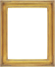 Museum Quality Gold Picture Frame - Solid Wood, 18x24, Hand-Leafed Design picture