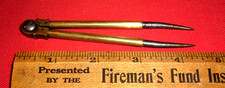 UNDER SAIL: Original (1700s) Original Naval Officer's Brass Divider picture