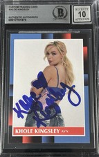 Khole Kingsley Signed Trading Card Beckett Encapsulated Autograph Grade 10 picture