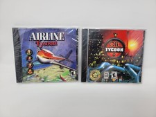 Airline Tycoon & Oil Tycoon PC CD-ROM Lot New/ Sealed Free US Shipping See Store picture