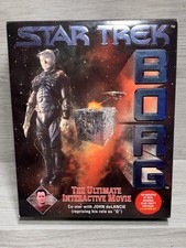 VINTAGE Star Trek Borg 1996 PC Game - Interactive Movie w/ Big Box 3-Disc Set picture