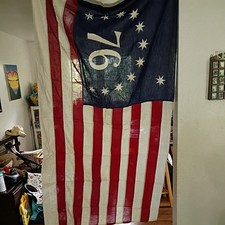 Vintage 1976 Bicentennial 76 3x5 Cotton American Flag USA  picture