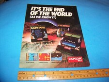 Video Game Ad  Vintage 1990  Last Duel / L.E.D. Storm / Sidearms   by Capcom USA picture