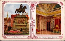 1905 Berlin Germany Postcard - Frederick the Great & Imperial Throne Room picture
